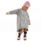 Preview: Kinder Sweatkleid 'asymmetrisch' mit Wunschdruck