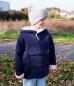 Preview: Kinder Outdoor-Hoodie/Jacke mit Teddyfutter