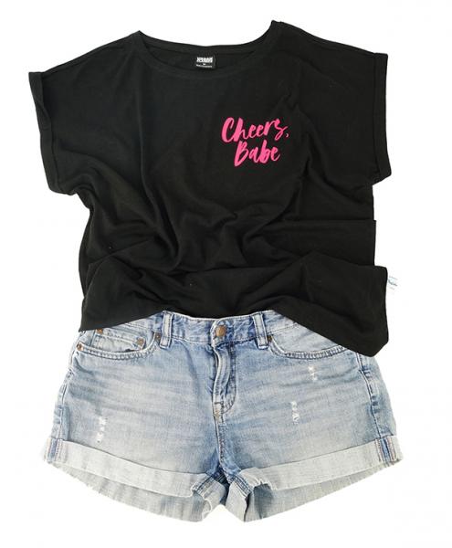 Tshirt Damen 'Cheers, Babe'