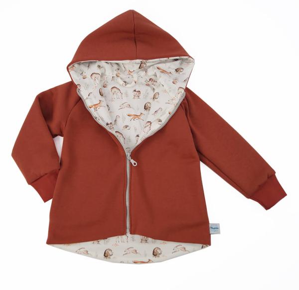 Kinder Sweatjacke mit Baumwolljersey